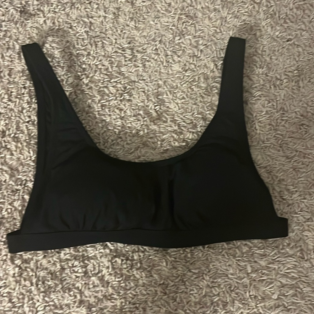 black bikini top